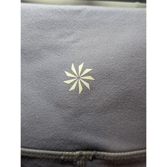Athleta Salutation 7/8 Yoga Leggings High-Rise In Powervita Gray Size Small - Picture 5 of 16